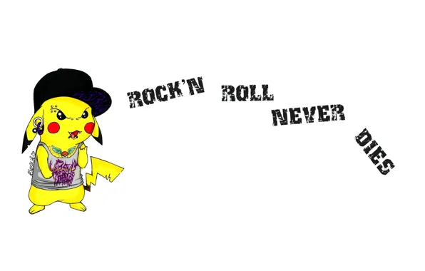 Tattoo, Rock`n`Roll, Pikachu, Pikachu
