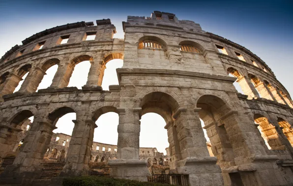 Croatia, amphitheatre, Pool