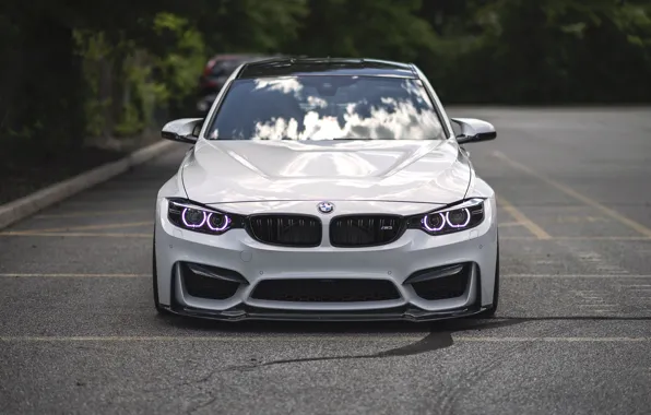 Picture BMW, Light, Front, White, Face, F80, LED, Angel Eye