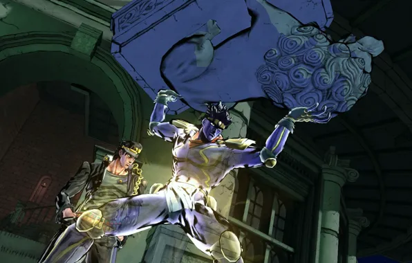 Leo, anime, art, statue, guy, Jojo`s Bizarre Adventure
