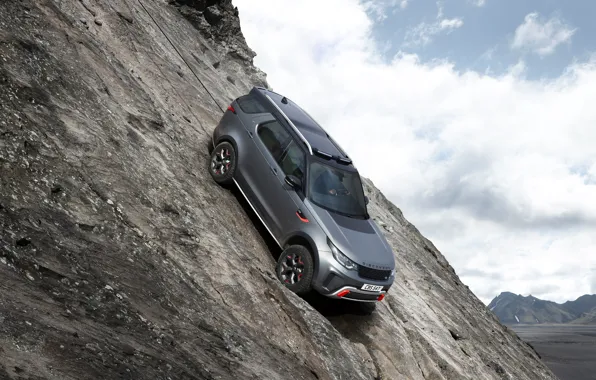 Land Rover, Discovery, 4x4, 2017, V8, SVX, 525 HP, on the slope