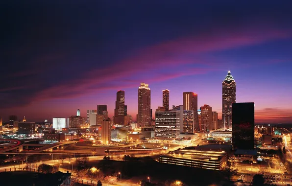 Picture city, the city, USA, Georgia, Atlanta