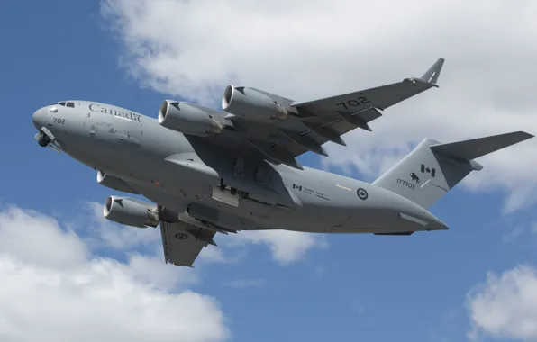 The plane, strategic, military transport, C-17, Globemaster III