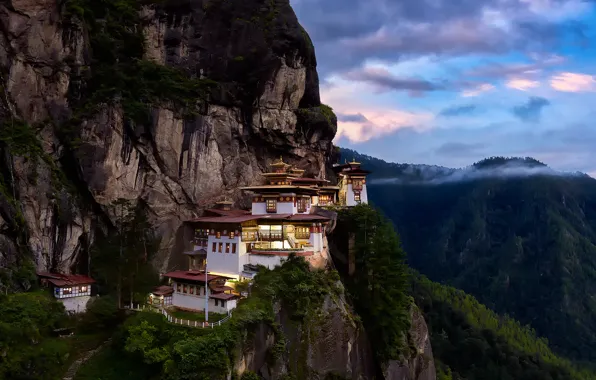 Mountains, Asia, the monastery, Dragons Breath