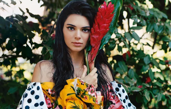 Look, girl, nature, model, makeup, Vogue, Kendall Jenner