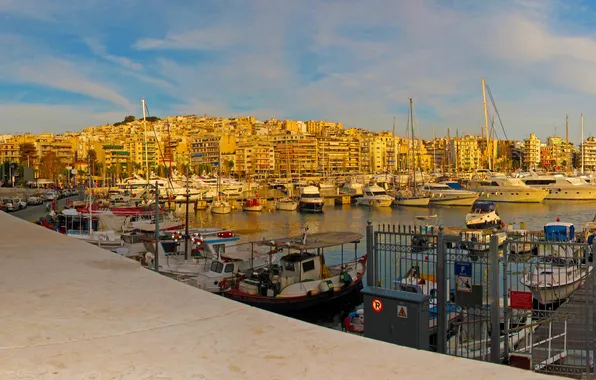 The city, photo, home, boats, Greece, pier, pierce, boats