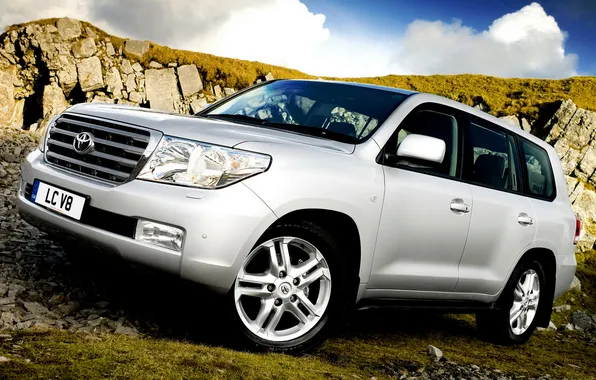 Mountains, jeep, SUV, Toyota Land Cruiser 200