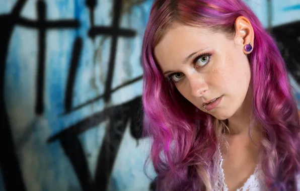 Picture look, girl, face, hair, color