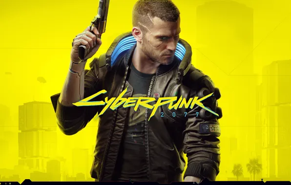 CYBERPUNK 2077 YELLOW PHONE WALLPAPER