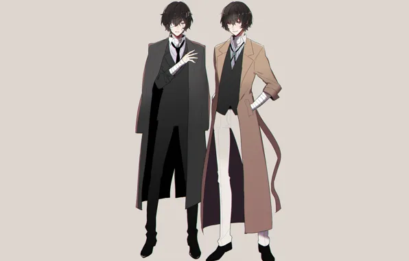 Picture anime, art, Bungou Stray Dogs, Dasi, Stray Dogs: A Literary Genius, Dazai Osamu