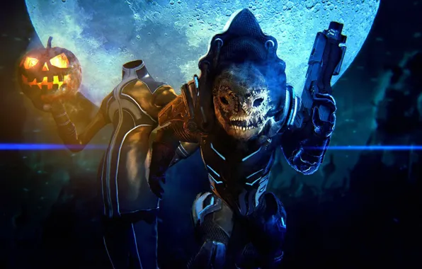 Mass effect, krogan, salarians, heroin