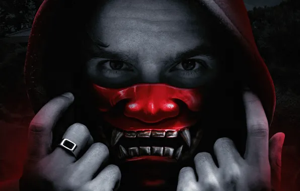 Picture hands, mask, fangs, electronic music, Whp, Solomun