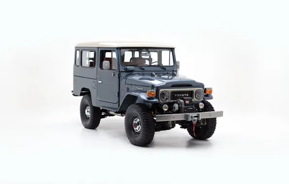 Picture White background, Toyota, Toyota Land Cruiser, Four-wheel drive car, Toyota Land Cruiser J40, J40, Four-wheel-drive …