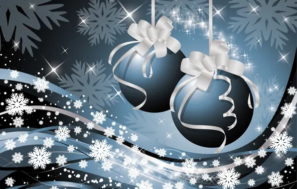 Snowflakes, tape, stars, Christmas decorations
