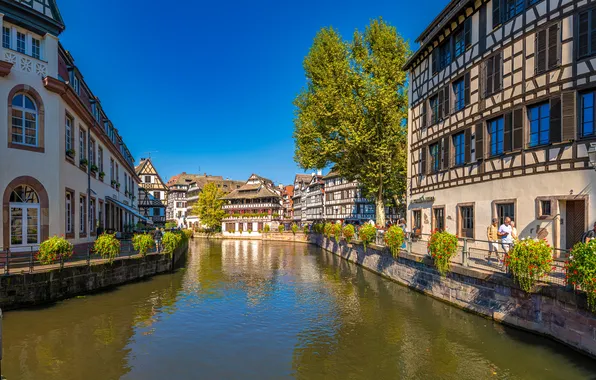 France, Home, Strasbourg, Water channel