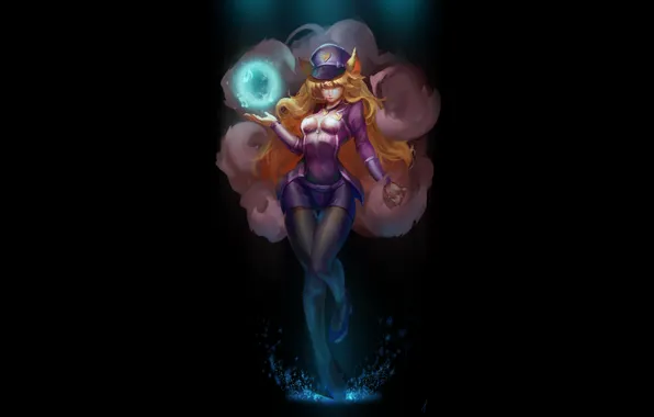 Girl, magic, MAG, red, girl, spell, magic, fireball