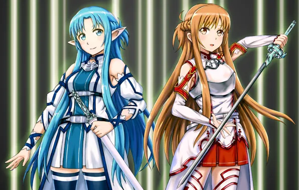 Look, anime, art, Sword art online, Sword Art Online, Asuna