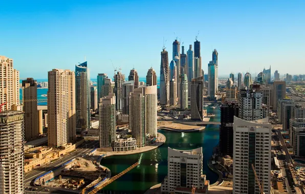 Picture construction, building, Dubai, UAE