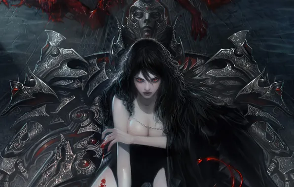 Picture Woman, Wallpaper, Vampire