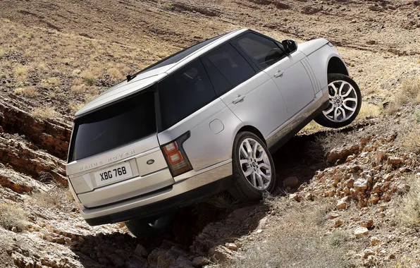 Land Rover, Range Rover, rear view, Land Rover, Range Rover, hanging