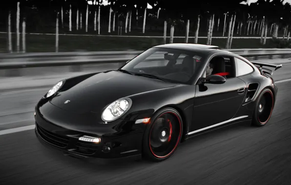 Picture 911, quick, Porsche, black