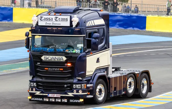 Blue, Truck, Blue, Truck, Scania, Scania, 6x2, Sloth