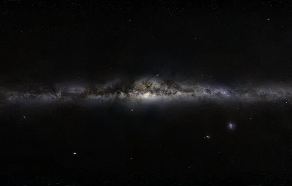 Picture space, stars, nebula, black