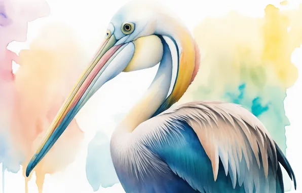 Birds, bird, figure, watercolor, bird, birds, drawing, watercolor