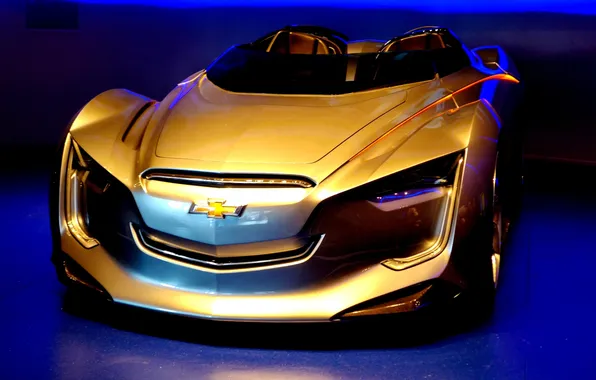 Lights, sports car, expressive aerodynamic body design, roadster concept, Chevrolet Miray