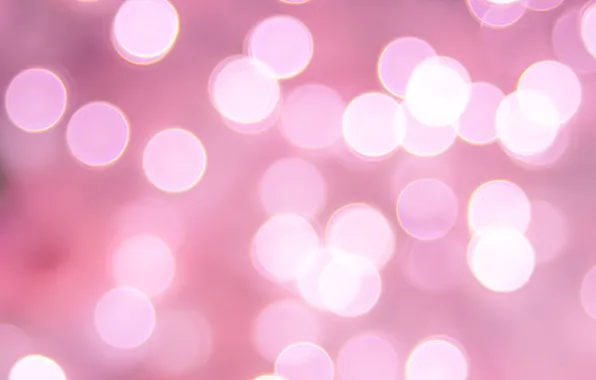 Circles, pink, bokeh