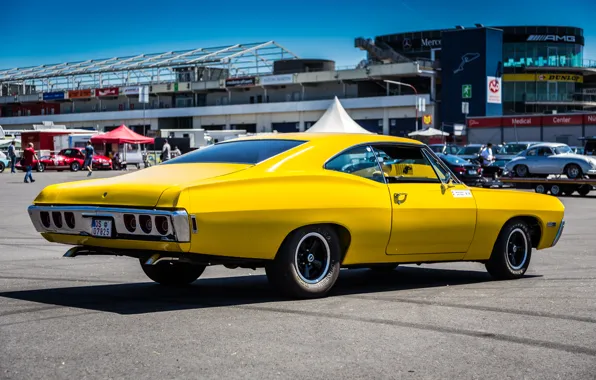 Picture yellow, Chevrolet, classic, Caprice, 350