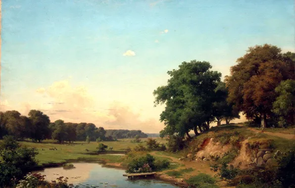 Picture landscape, Orlovsky, pond