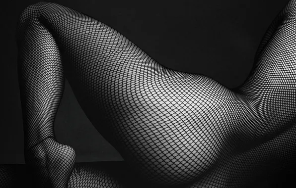 Black and white, figure, tights, Anton Montbrillant