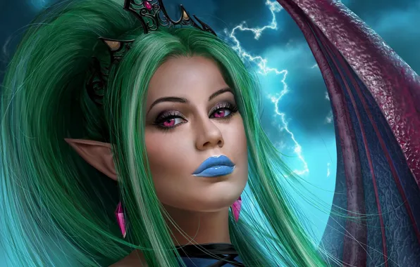 Look, girl, makeup, elf