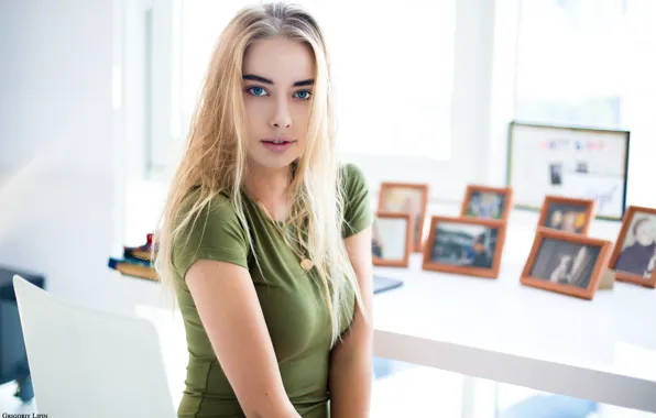 Girl, long hair, photo, photographer, blue eyes, model, lips, blonde