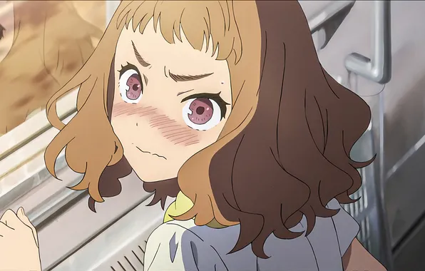 Look, girl, anime, hairstyle, girl, anime, high quality, embarrassment