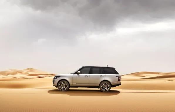 Sand, car, machine, desert, Range Rover, range Rover, Land Rower