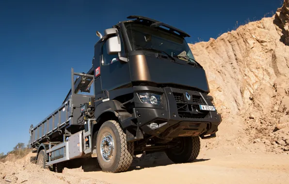 Picture sand, the sky, truck, Renault, body, CMU, Renault Trucks, K-series