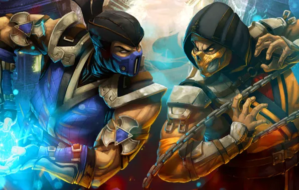 Figure, Style, Warrior, Background, Scorpio, Fighter, Art, Style
