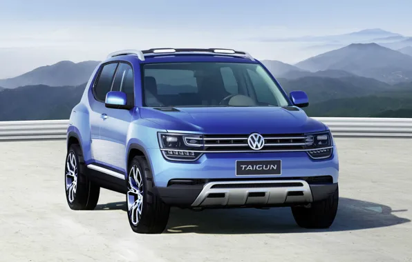 Concept, Blue, 4x4, Volkswagen Taigun