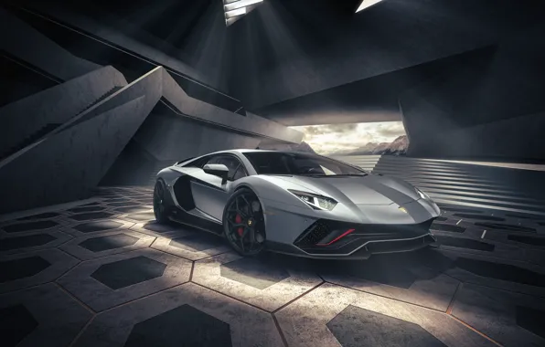 Picture Lamborghini, Coupe, Silver, 2021, Lamborghini Aventador LP 780-4 Ultimae, 780 hp, 6.5 V12, 4WD ISR