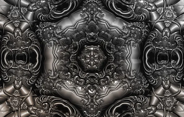 Abstraction, pattern, fractals, fractal, geometry, ornament, symmetry, abstract background