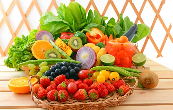 Berries, fruit, vegetables, fresh, fruits, berries, vegetables