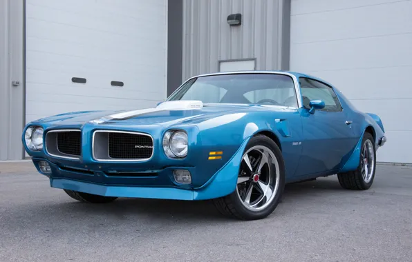 Picture blue, 1970, pontiac, Trans Am