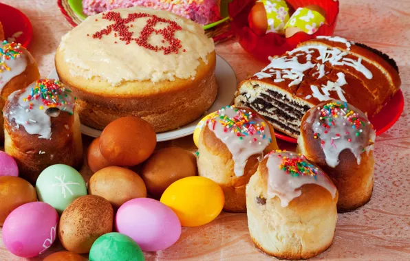 Picture holiday, eggs, Easter, cake