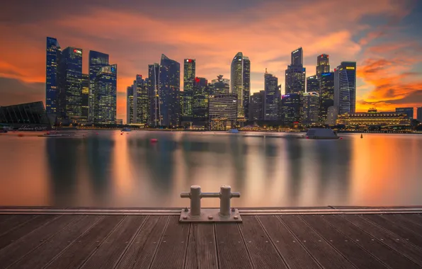 Picture lights, home, Singapore, pier