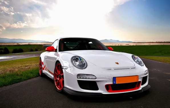 Auto, white, Porsche, Porsche 911