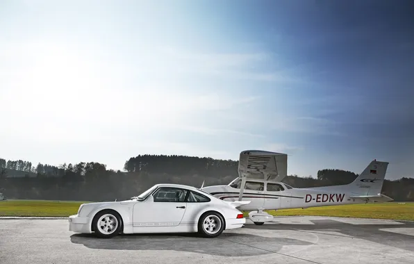 Picture machine, auto, the sun, Wallpaper, 911, the plane, porsche, Porsche