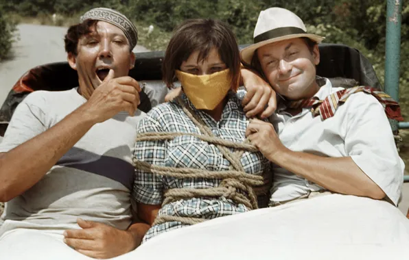 Picture Yuri Nikulin, Georgy Vitsin, Prisoner of the Caucasus, Natalia Varley
