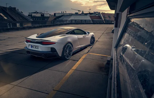 McLaren, White, Side, Rear, Novitec, 2020, McLaren GT, Novitec McLaren GT